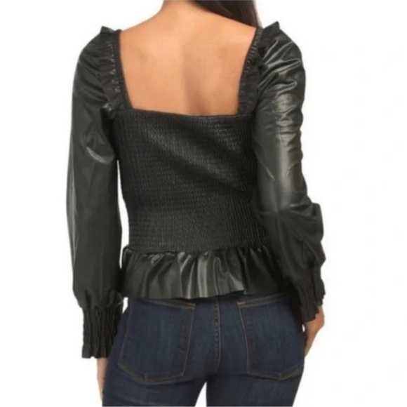 Leather Top black size XS - Picture 2 of 4